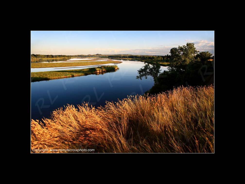 Lewis & Clark Expedition 1804-1806 Missouri River near Bismark North Dakota USA