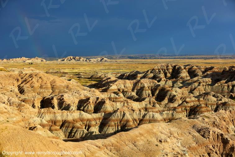 Burns Basin Overlook Badlands National Park South Dakota USA