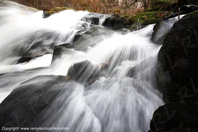 Cascade de la Pisserotte montagne Bourbonnaise Allier Auvergne France