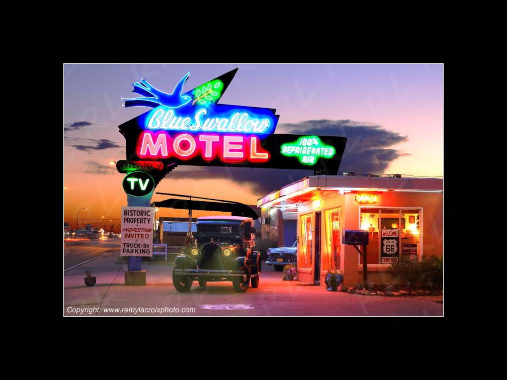 Blue Swallow Motel Route 66 Tucumcari New-Mexico USA