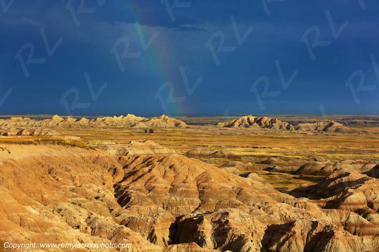 Burns Basin Overlook Badlands National Park South Dakota USA