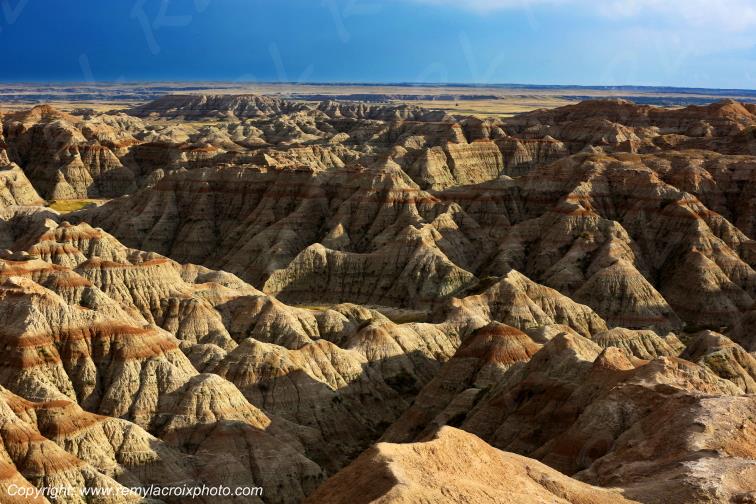 Burns Basin Overlook Badlands National Park South Dakota USA