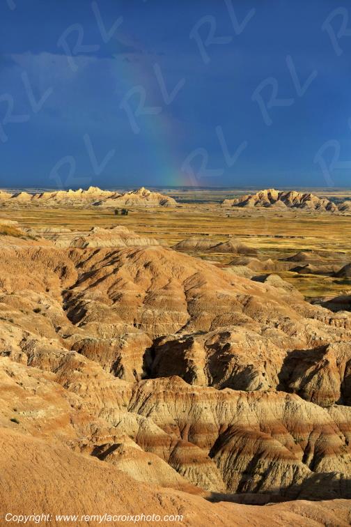 Burns Basin Overlook Badlands National Park South Dakota USA