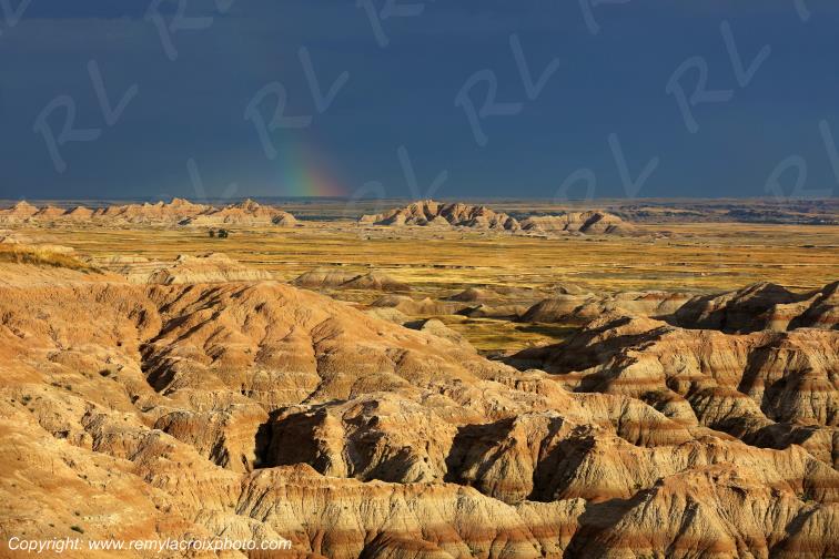 Burns Basin Overlook Badlands National Park South Dakota USA