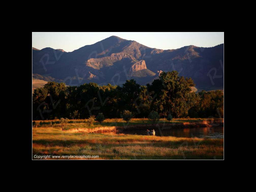 Lewis & Clark Expedition 1804-1806 Missouri River near Cascade Montana USA