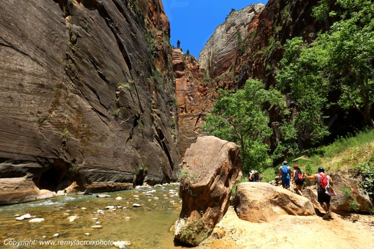 Riverside Walk Zion National Park Utah USA