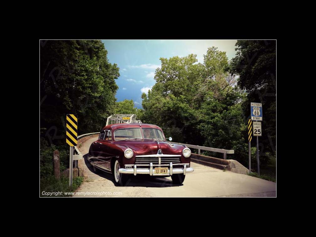Devil's Elbow Bridge Route 66 Hudson Commodore 1949 Missouri USA