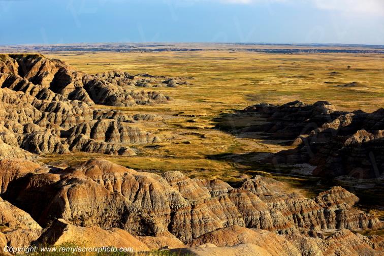 Burns Basin Overlook Badlands National Park South Dakota USA