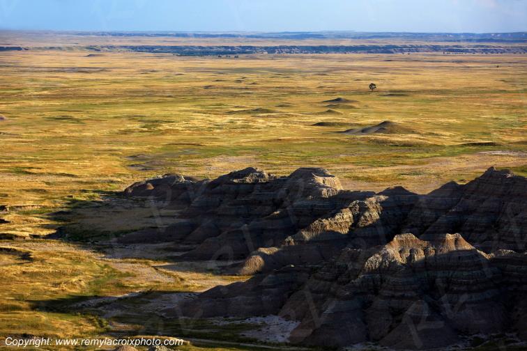 Burns Basin Overlook Badlands National Park South Dakota USA