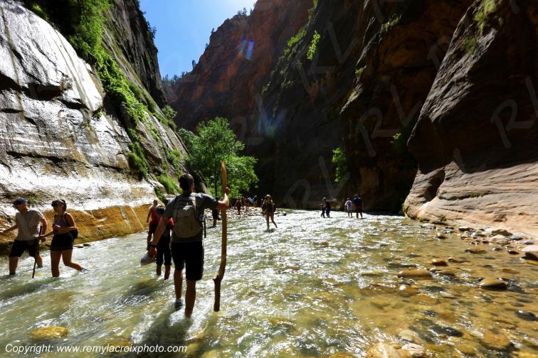 Riverside Walk Zion National Park Utah USA