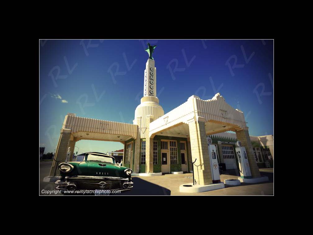 Conoco Tower Route 66 Shamrock Texas USA