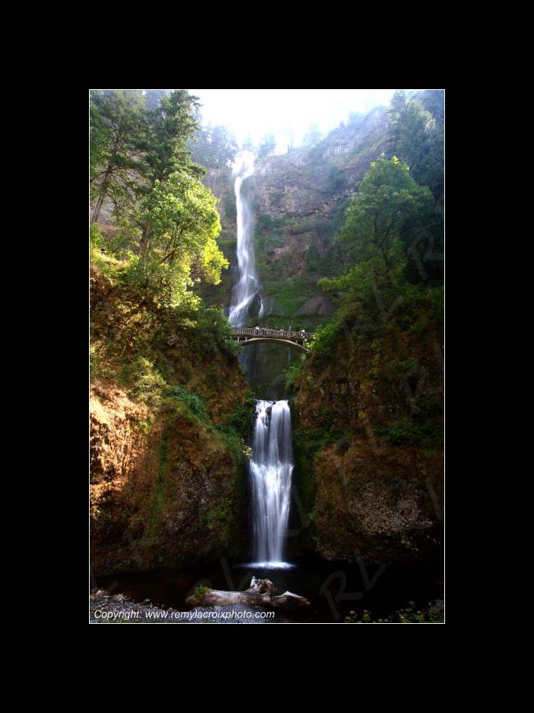 Lewis & Clark Expedition 1804-1806 Columbia River Gorge Multnomah Falls Oregon USA