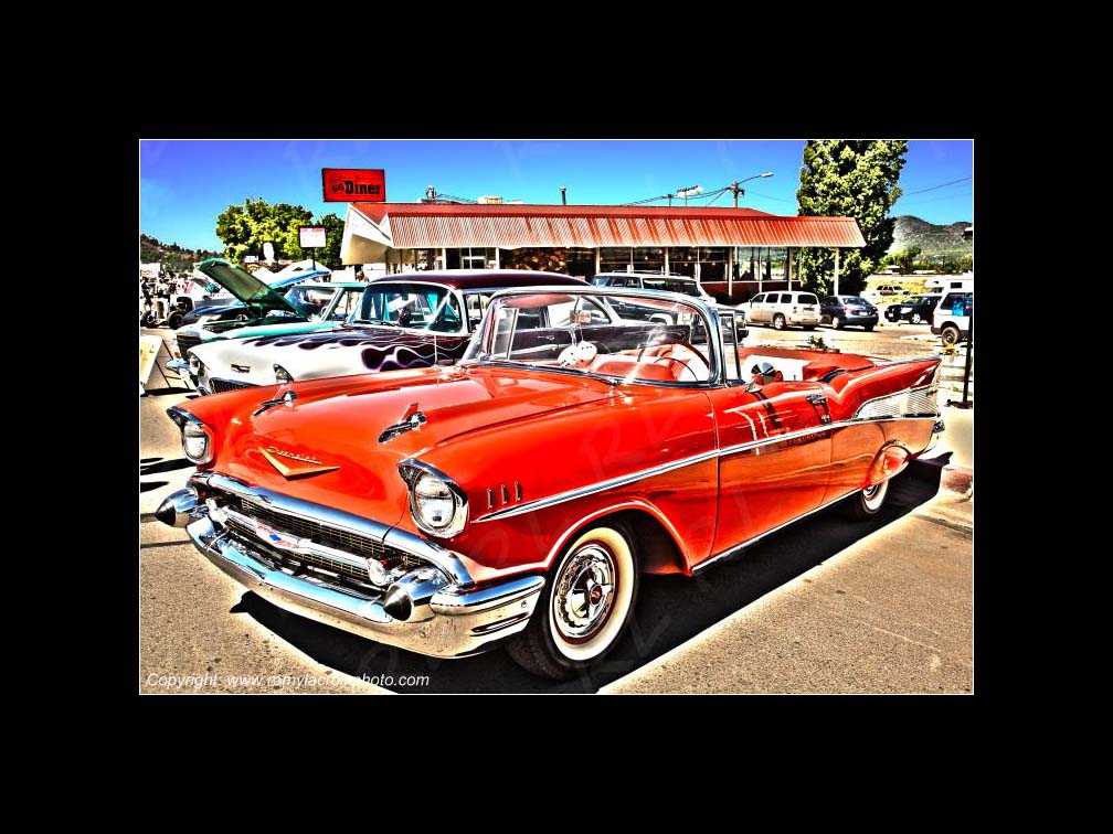 Williams Chevrolet Bel Air 57 convertible  Route 66 Arizona USA