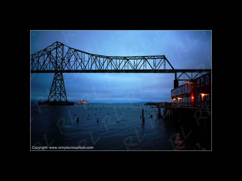 Lewis & Clark Expedition 1804-1806 Columbia River Astoria Bridge Oregon USA