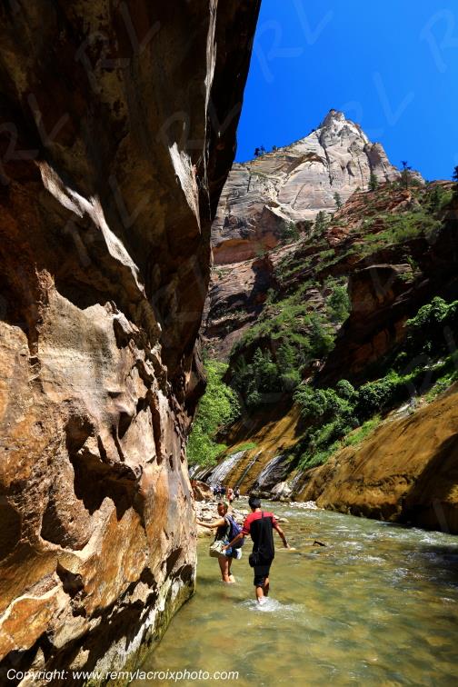 Riverside Walk Zion National Park Utah USA