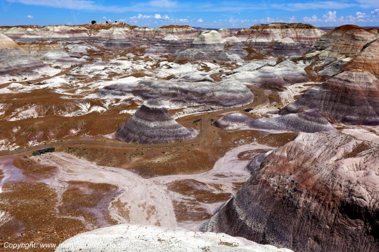 Blue Mesa Petrified Forest National Park Arizona USA